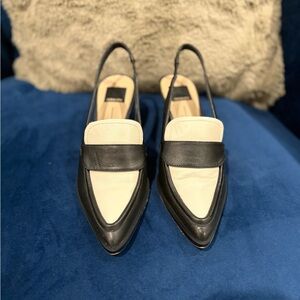 Dolce Vita Adele Heels in Black/White Leather